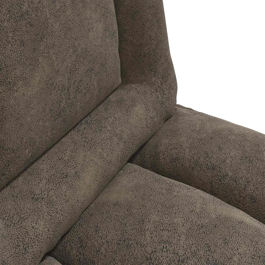 Fauteuil de sol ajustable Gris foncé Tissu - 7