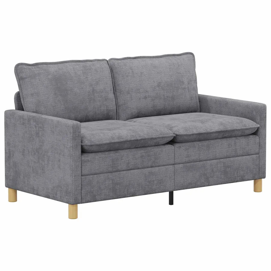 Canapé Gris clair 156 x 81 x 87,5 cm Polyester - 2