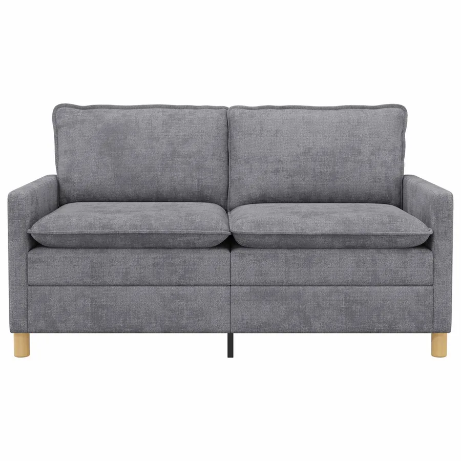 Canapé Gris clair 156 x 81 x 87,5 cm Polyester - 3