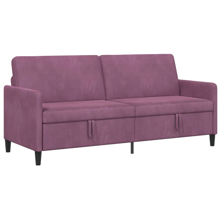 Sofa avec rangement Pourpre 192 x 78 x 87 cm Polyester - 2