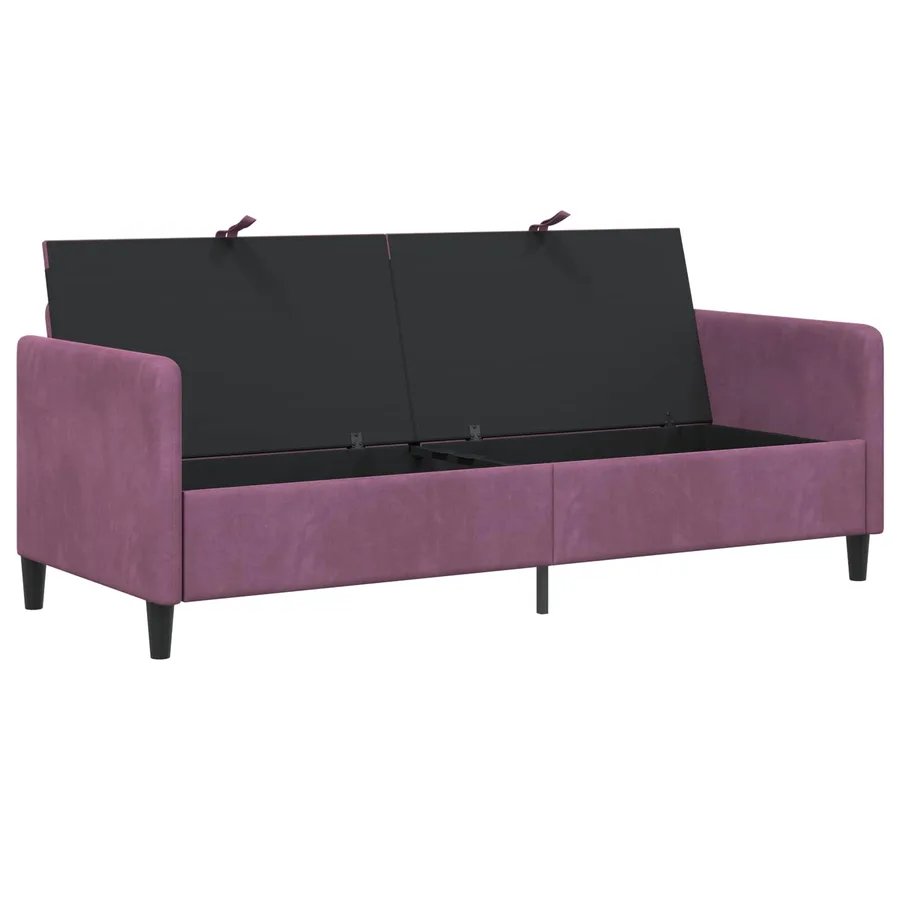 Sofa avec rangement Pourpre 192 x 78 x 87 cm Polyester - 4