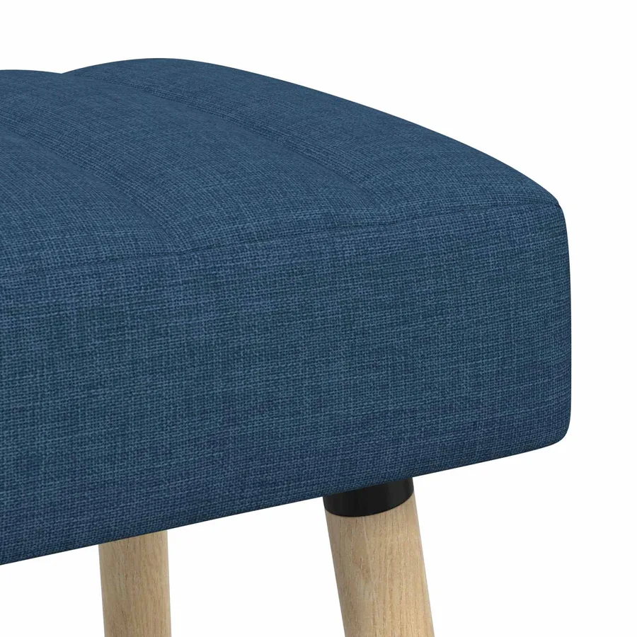 Banc capitonné canal Bleu 110 x 40 x 46 cm Tissu - 6