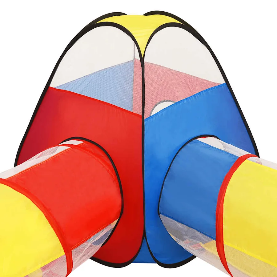 Tente de jeu pour enfants avec 250 balles Multicolore - 7
