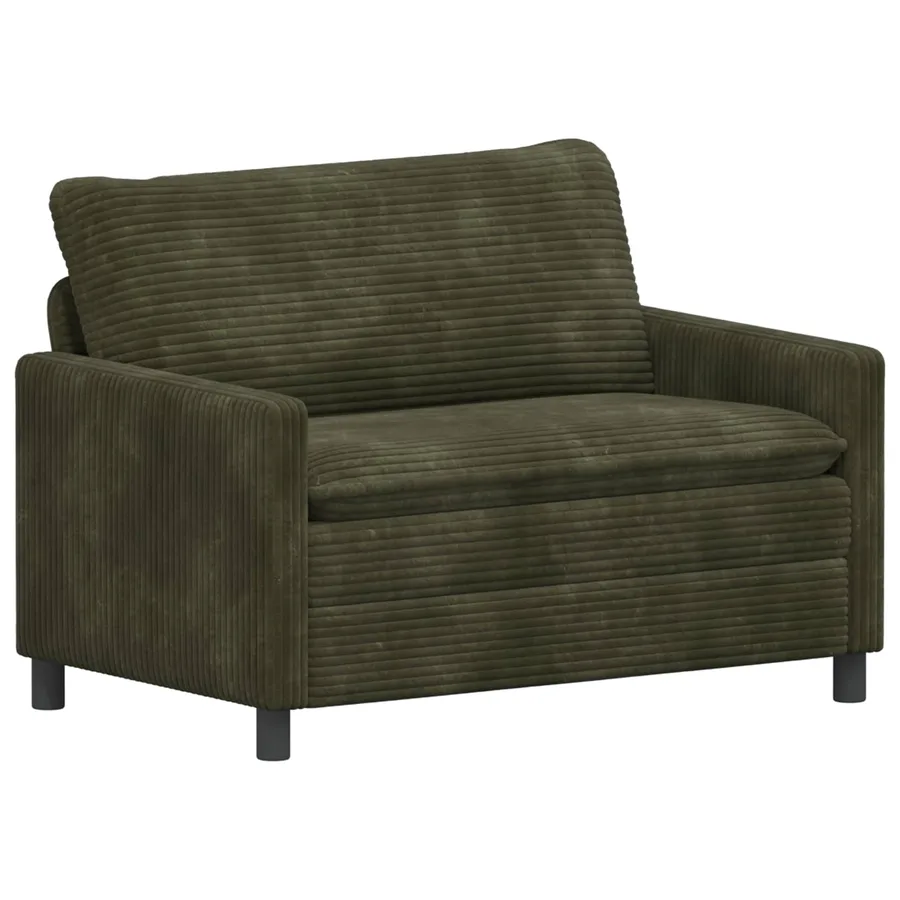 Ensemble de Canapés 2 pcs Vert Polyester - 4