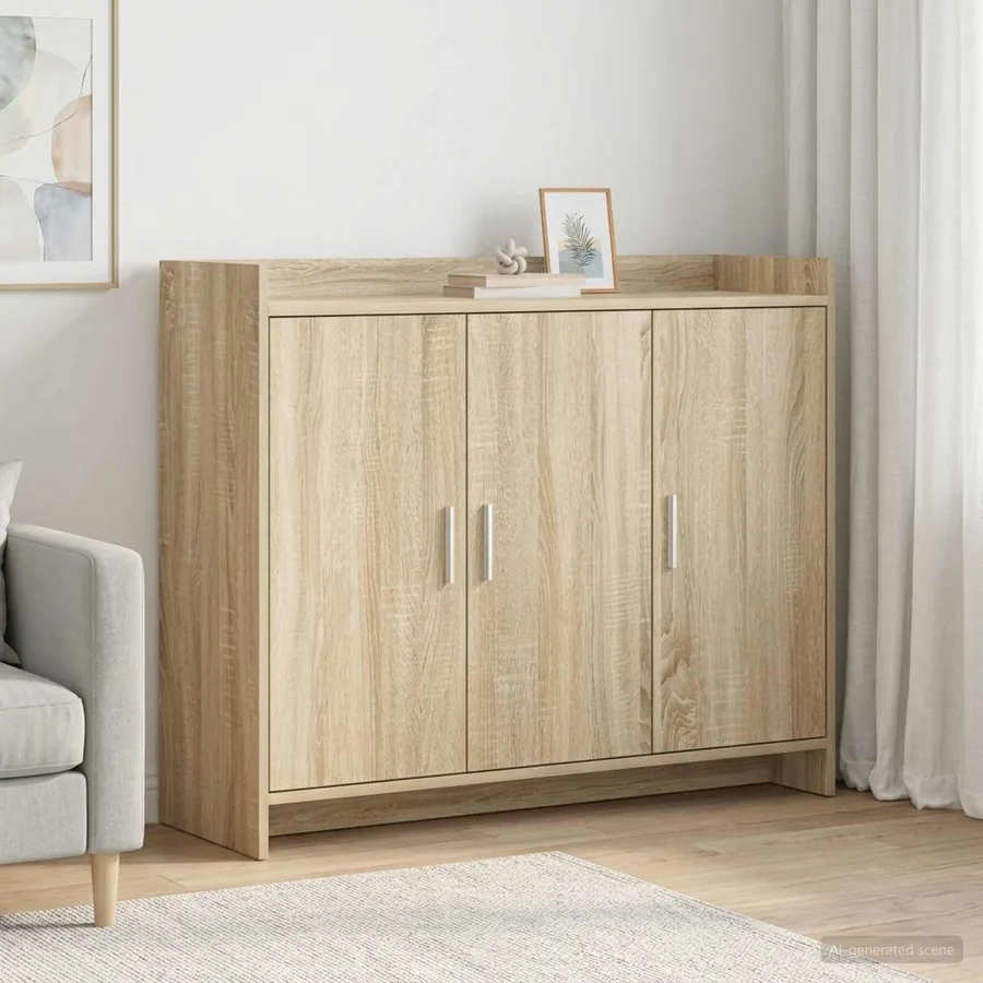 Buffet Chêne Sonoma 98,5 x 33 x 80 cm Bois d'ingénierie