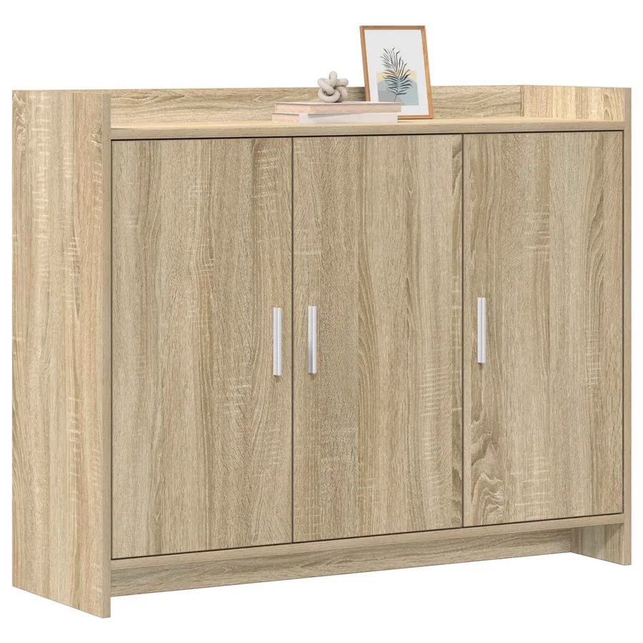 Buffet Chêne Sonoma 98,5 x 33 x 80 cm Bois d'ingénierie - 3