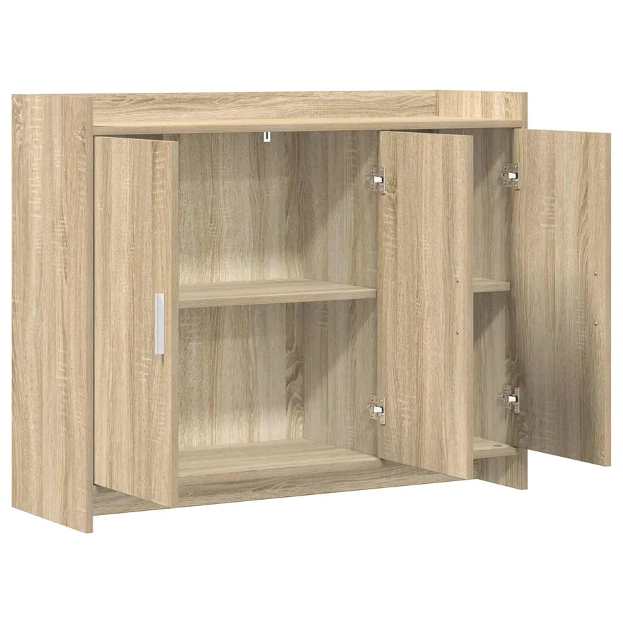 Buffet Chêne Sonoma 98,5 x 33 x 80 cm Bois d'ingénierie - 4