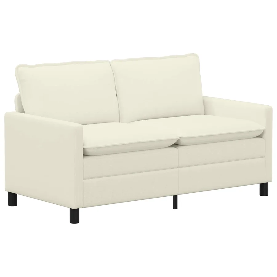 Canapé Crème 156 x 81 x 87,5 cm Tissu - 2