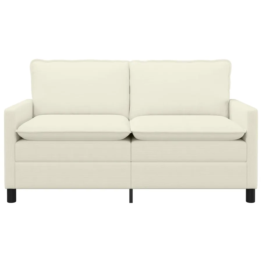 Canapé Crème 156 x 81 x 87,5 cm Tissu - 3
