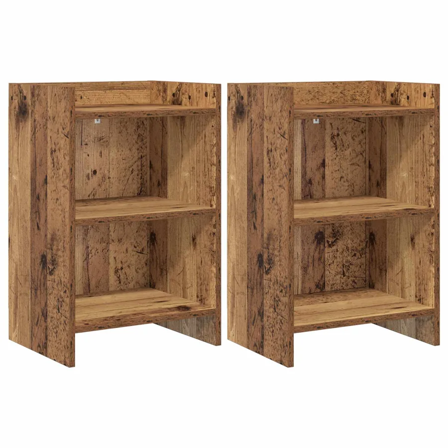 Tables de chevet 2 pcs Bois ancien 40 x 30 x 60 cm