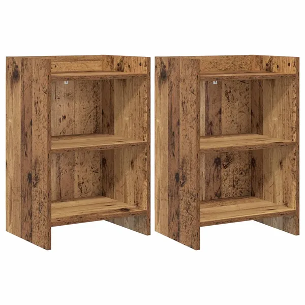Tables de chevet 2 pcs Bois ancien 40 x 30 x 60 cm