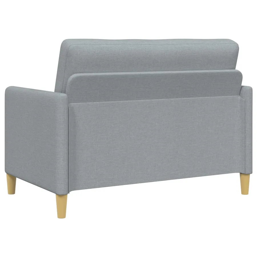 Canapé avec rangement 2 pcs Gris clair Polyester - 4