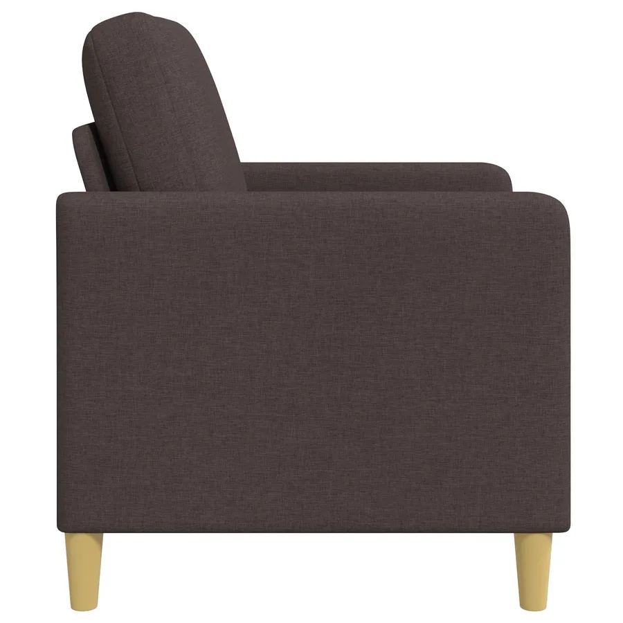 Sofa avec rangement Marron foncé 72 x 78 x 87 cm Polyester - 5