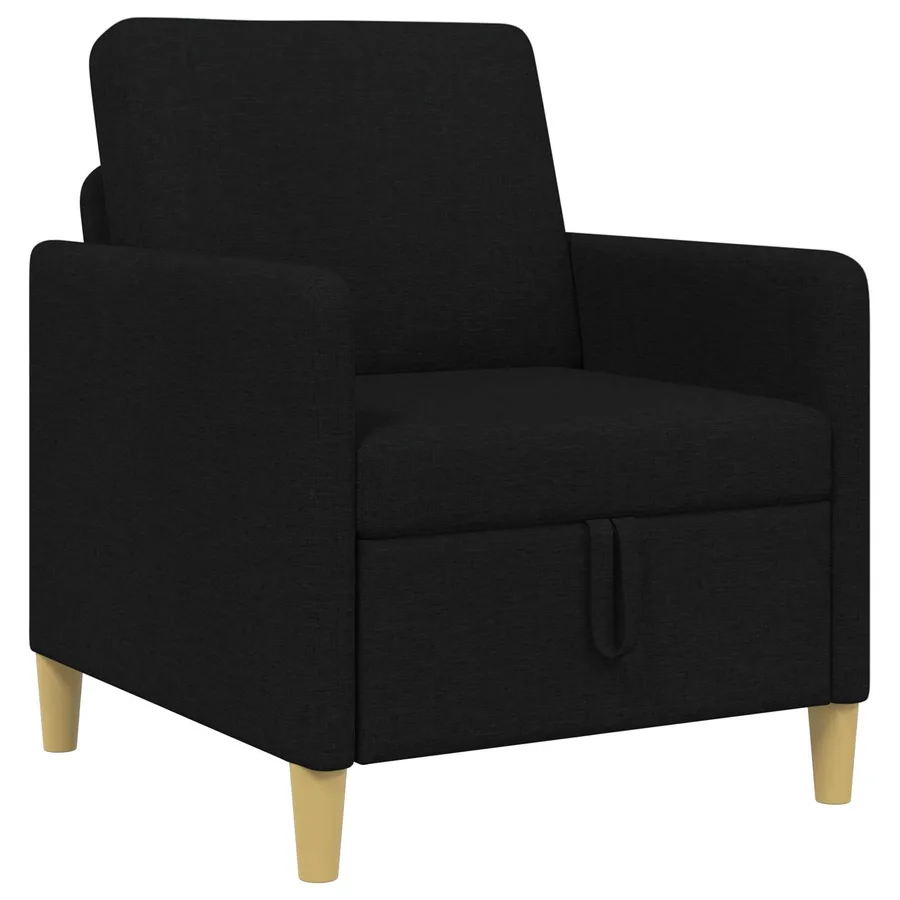 Sofa avec rangement Noir 72 x 78 x 87 cm Polyester - 2