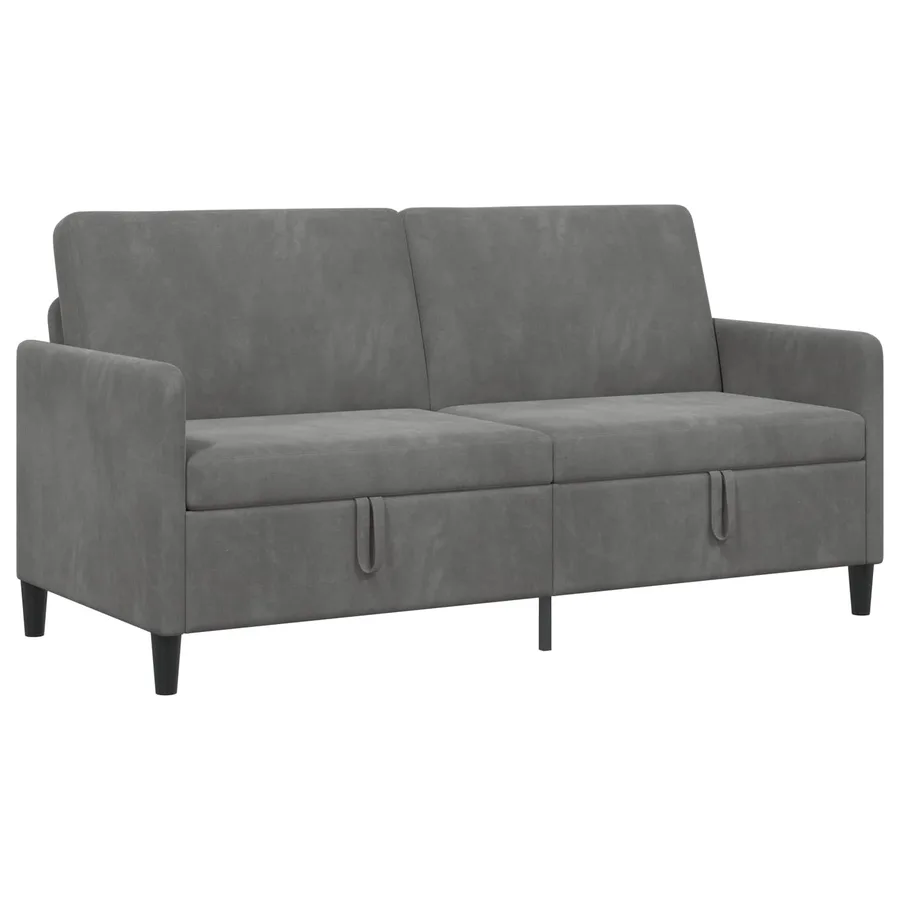 Sofa avec rangement Gris foncé 172 x 78 x 87 cm Polyester - 2