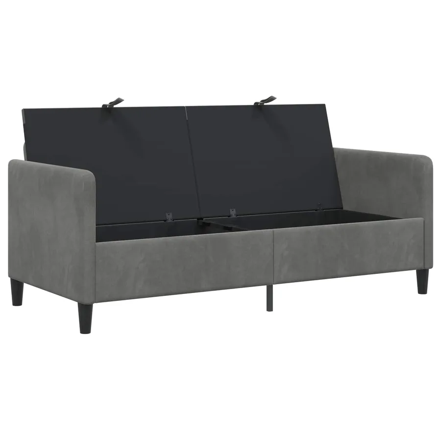 Sofa avec rangement Gris foncé 172 x 78 x 87 cm Polyester - 4