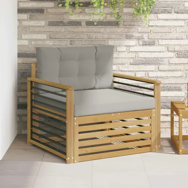 Canapé d’extérieur Polyester Blanc