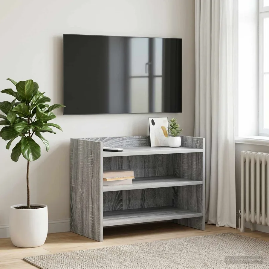 Meuble TV 60 x 33 x 47 cm Sonoma gris Bois d'ingénierie