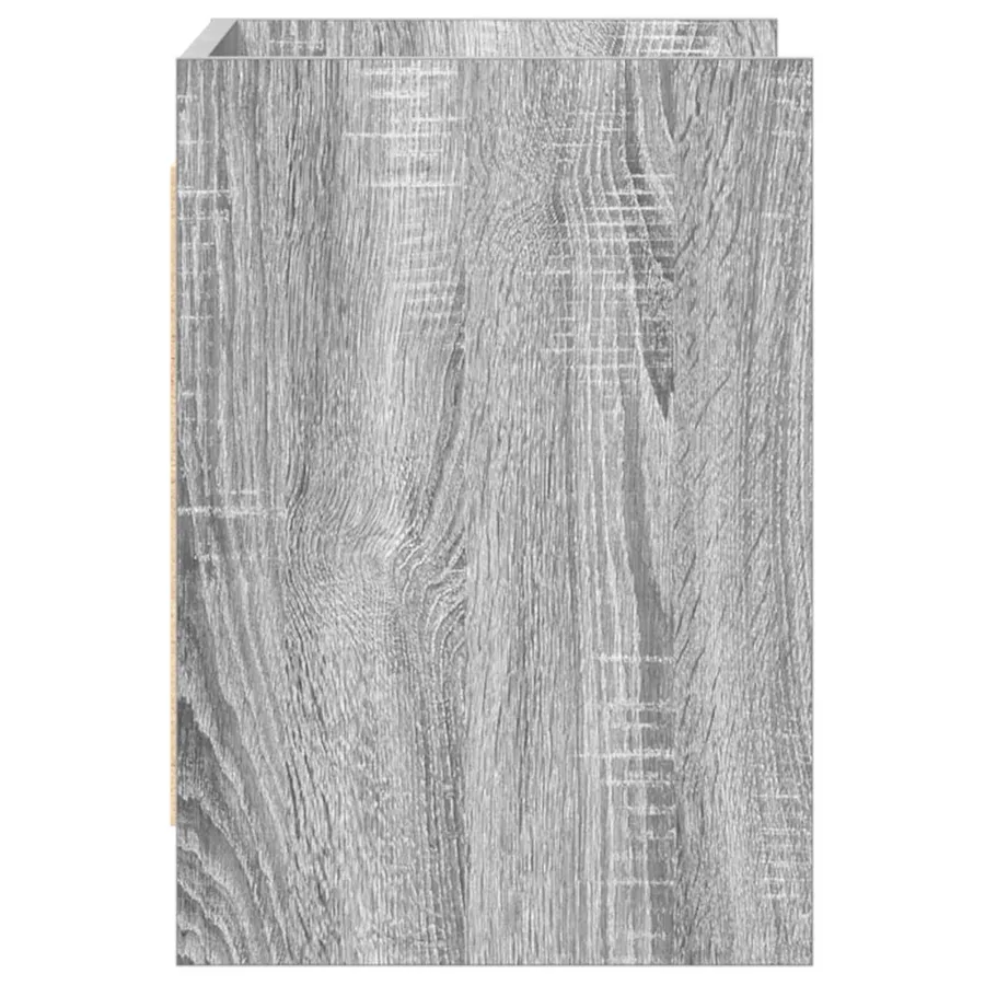 Meuble TV 60 x 33 x 47 cm Sonoma gris Bois d'ingénierie - 5