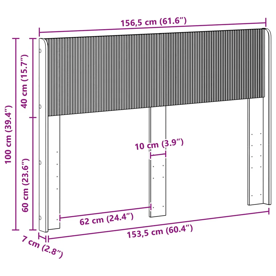 Tête de lit Blanc PB - 9