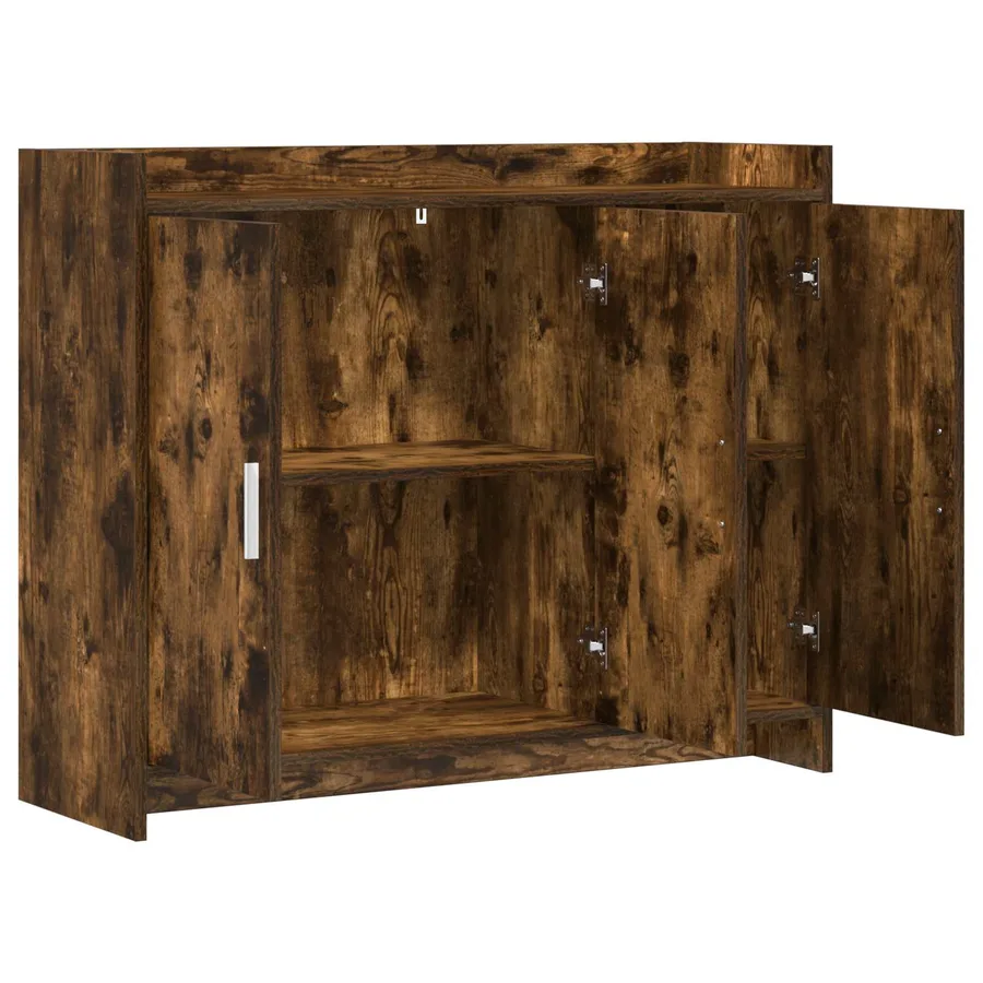 Buffet Chêne fumé 98,5 x 33 x 80 cm Bois d'ingénierie - 4