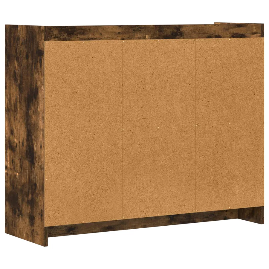 Buffet Chêne fumé 98,5 x 33 x 80 cm Bois d'ingénierie - 7