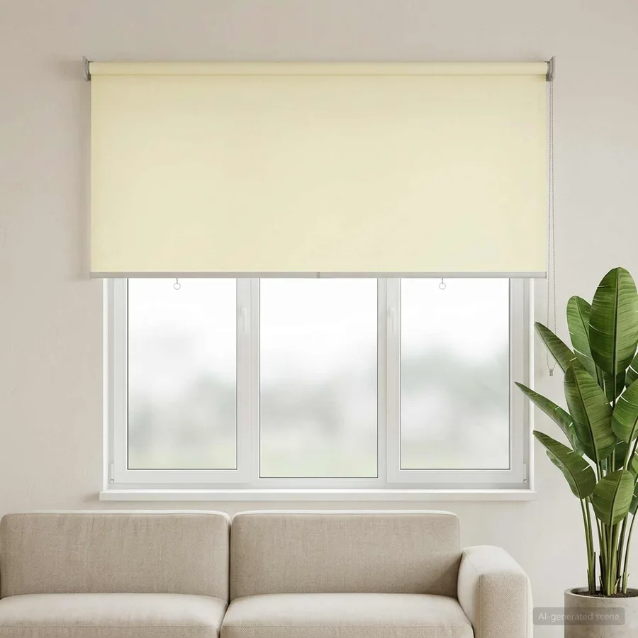 Store roulant extérieur protection UV Crème Polyester - 3