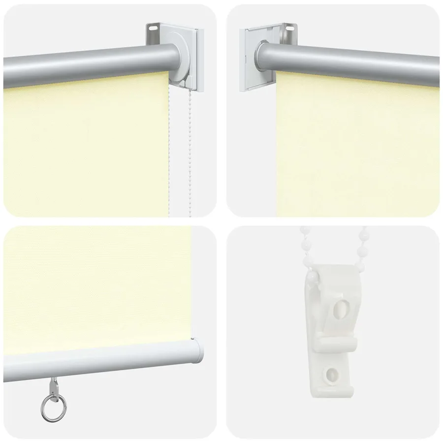 Store roulant extérieur protection UV Crème Polyester - 5