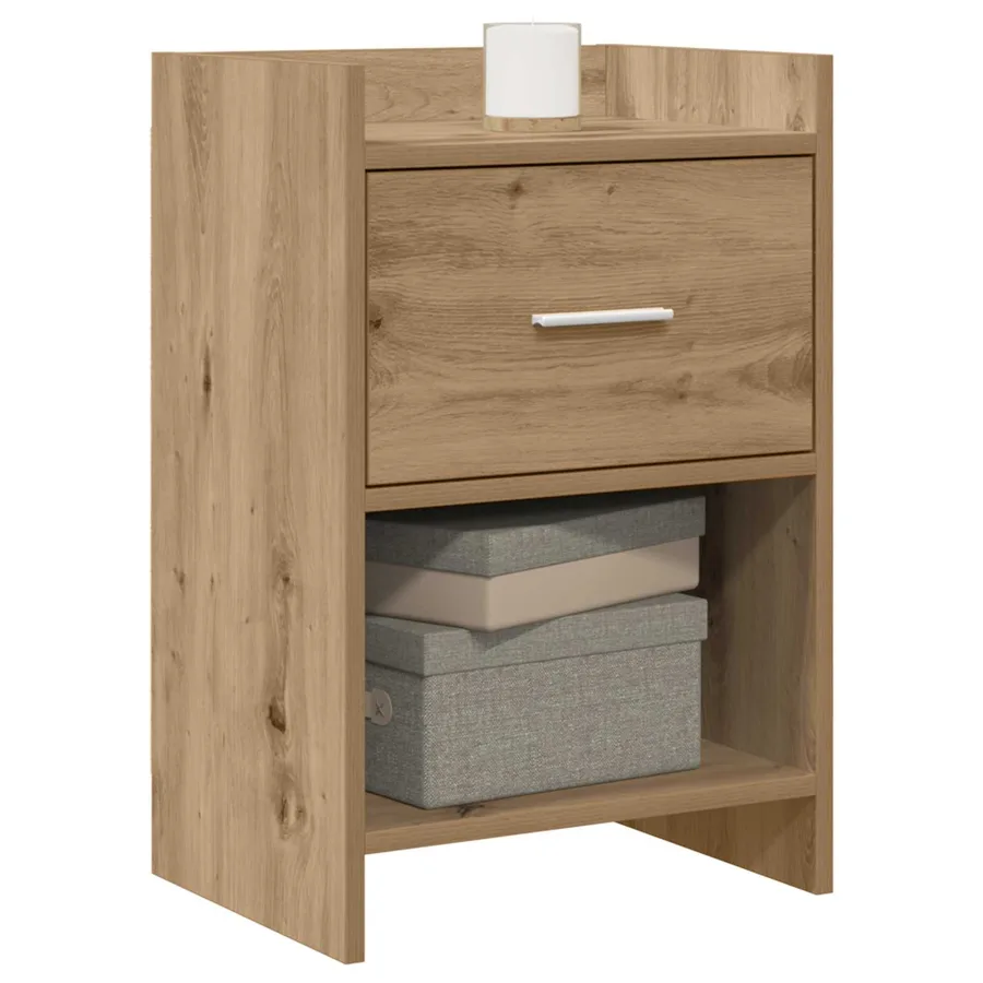 Tables de chevet 2 pc Chêne artisanal 40 x 30 x 60 cm - 2