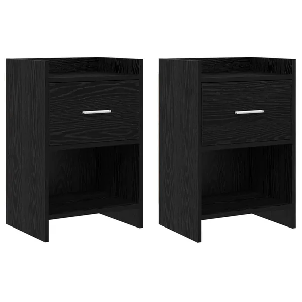 Tables de chevet 2 pcs Chêne noir 40 x 30 x 60 cm