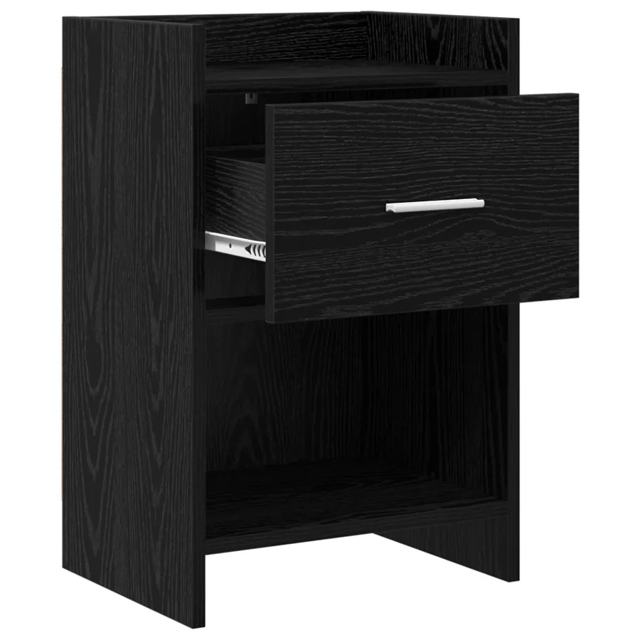 Tables de chevet 2 pcs Chêne noir 40 x 30 x 60 cm - 3