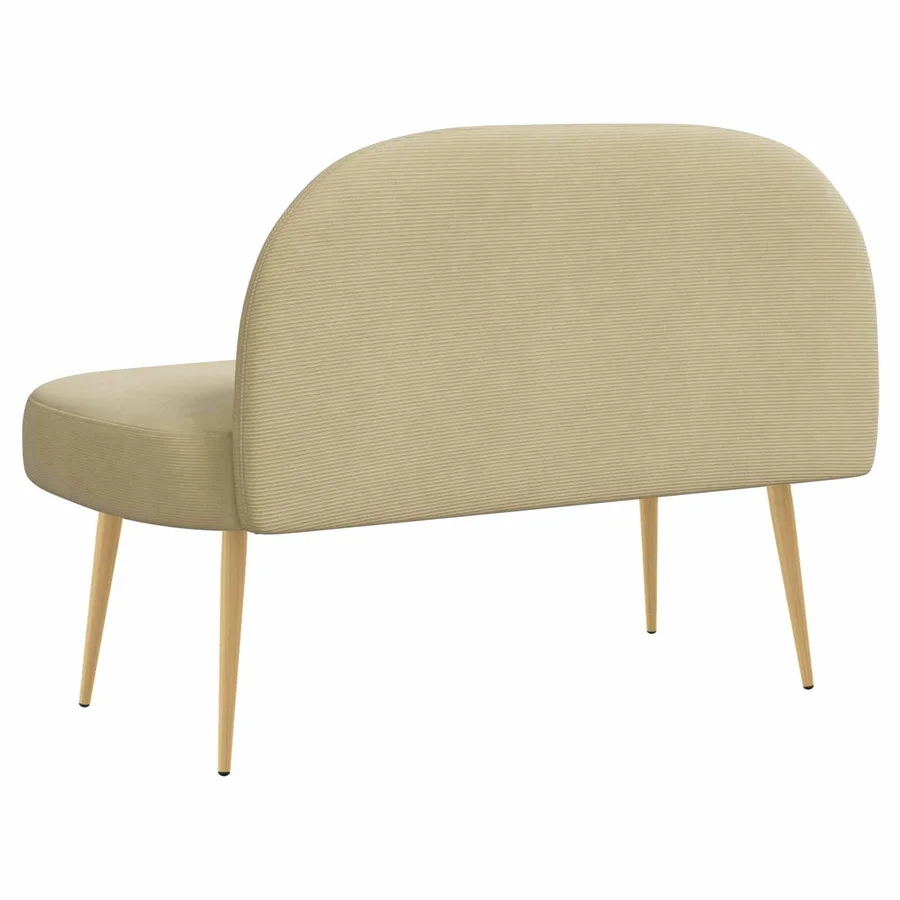 Banc rembourré avec dossier Vert gris clair 110 x 60 x 76 cm - 4