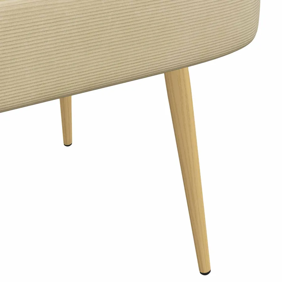 Banc rembourré avec dossier Vert gris clair 110 x 60 x 76 cm - 6