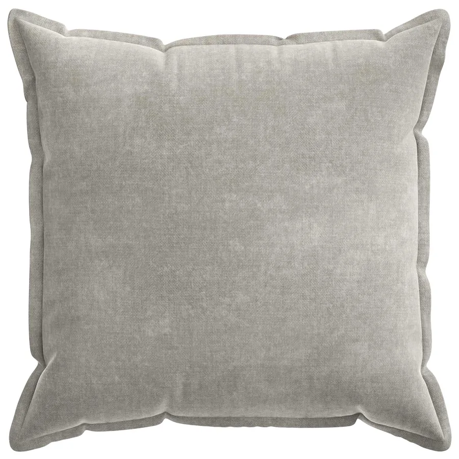 Housse de coussin 6 pcs HOUTEN Gris clair 80 x 80 cm - 2