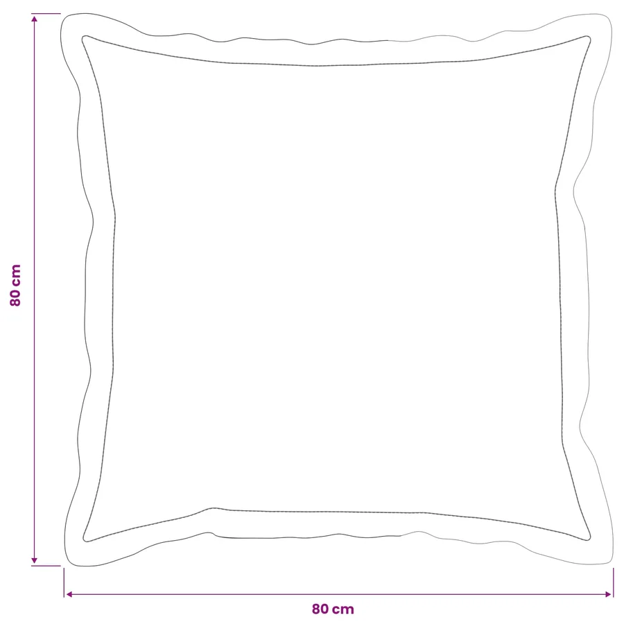 Housse de coussin 6 pcs HOUTEN Gris clair 80 x 80 cm - 7