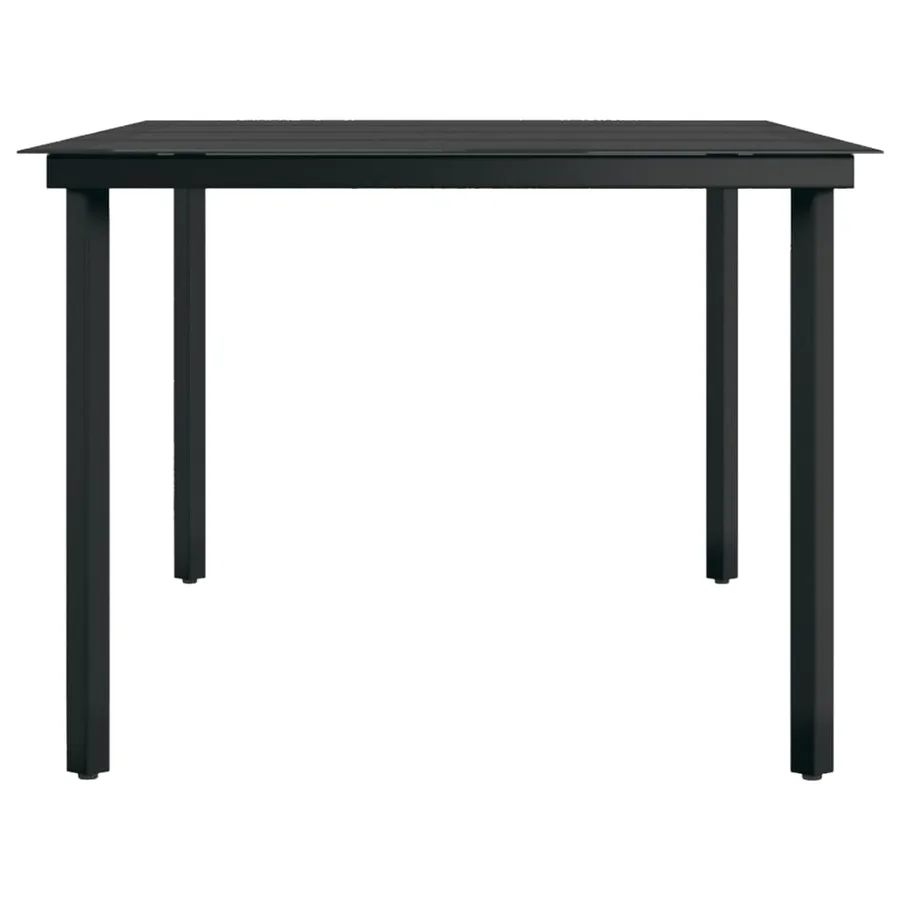 Ensemble à manger de jardin 7 pcs Noir - 7