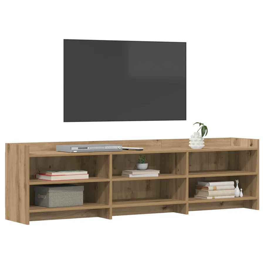 Meuble TV 168 x 33 x 47 cm Chêne artisanal Bois d'ingénierie - 3