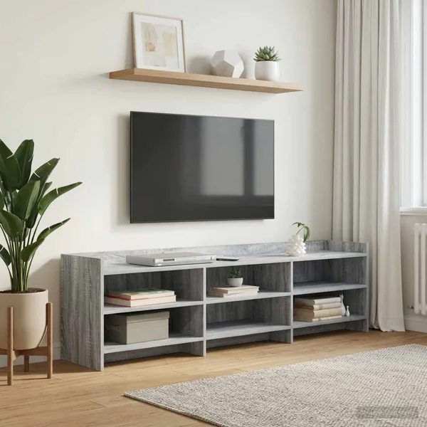 Meuble TV 168 x 33 x 47 cm Sonoma gris Bois d'ingénierie