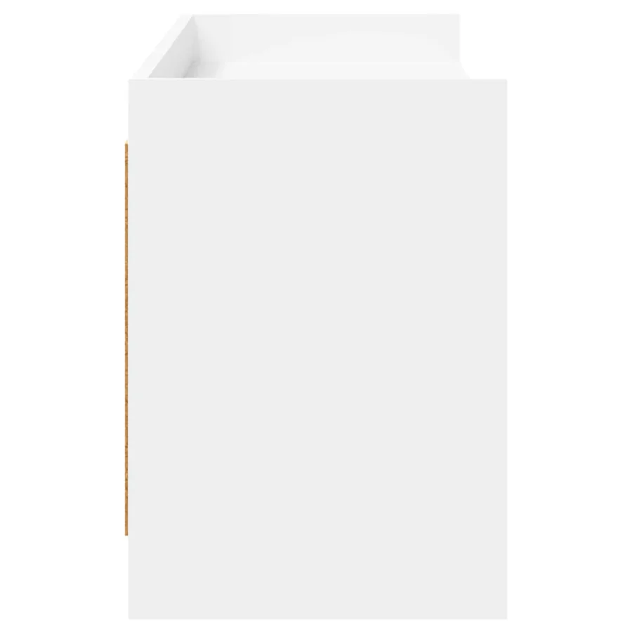 Meuble TV 168 x 33 x 47 cm Blanc Bois d'ingénierie - 5