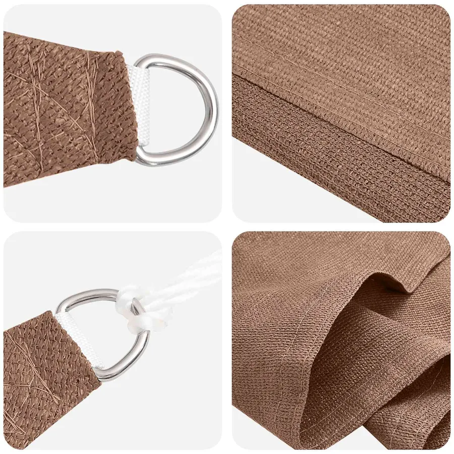 Voile d'ombre Taupe 7 x 5 x 5 m HDPE - 2