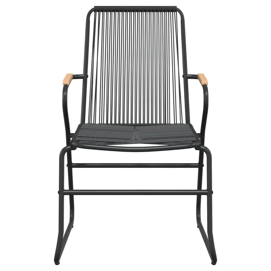 Ensemble à manger de jardin 7 pcs Noir Rotin PVC - 6
