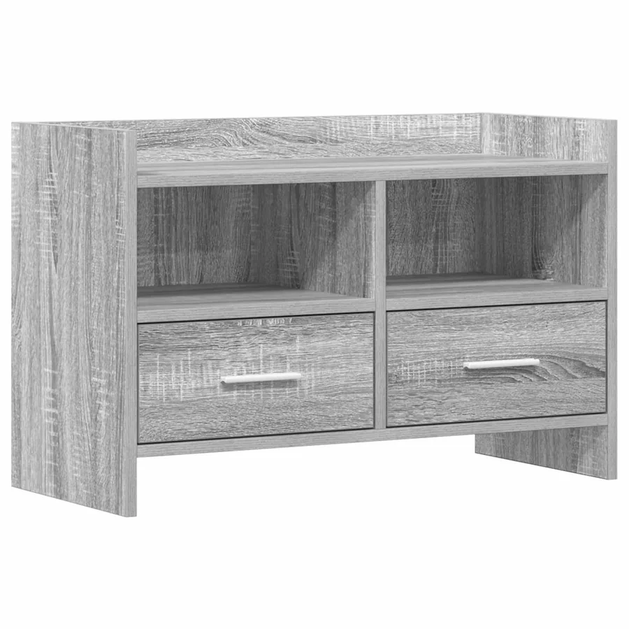 Meuble TV 71,5 x 33 x 47 cm Sonoma gris Bois d'ingénierie - 2