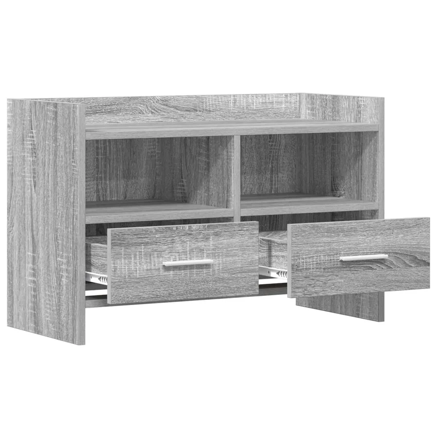 Meuble TV 71,5 x 33 x 47 cm Sonoma gris Bois d'ingénierie - 4