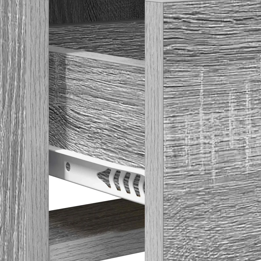 Meuble TV 71,5 x 33 x 47 cm Sonoma gris Bois d'ingénierie - 9