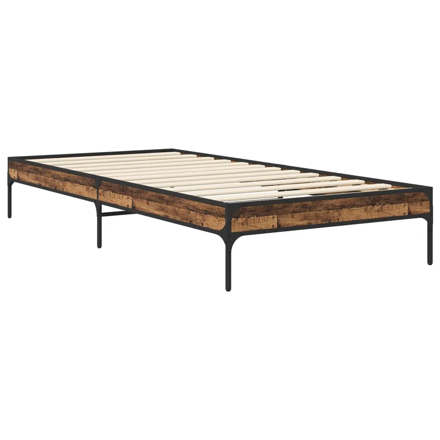 Cadre de lit Bois ancien 80 x 200 cm Bois d'ingénierie - 2