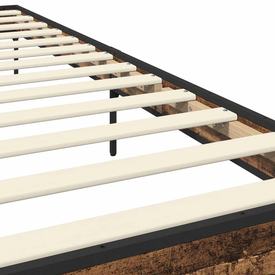 Cadre de lit Bois ancien 80 x 200 cm Bois d'ingénierie - 5