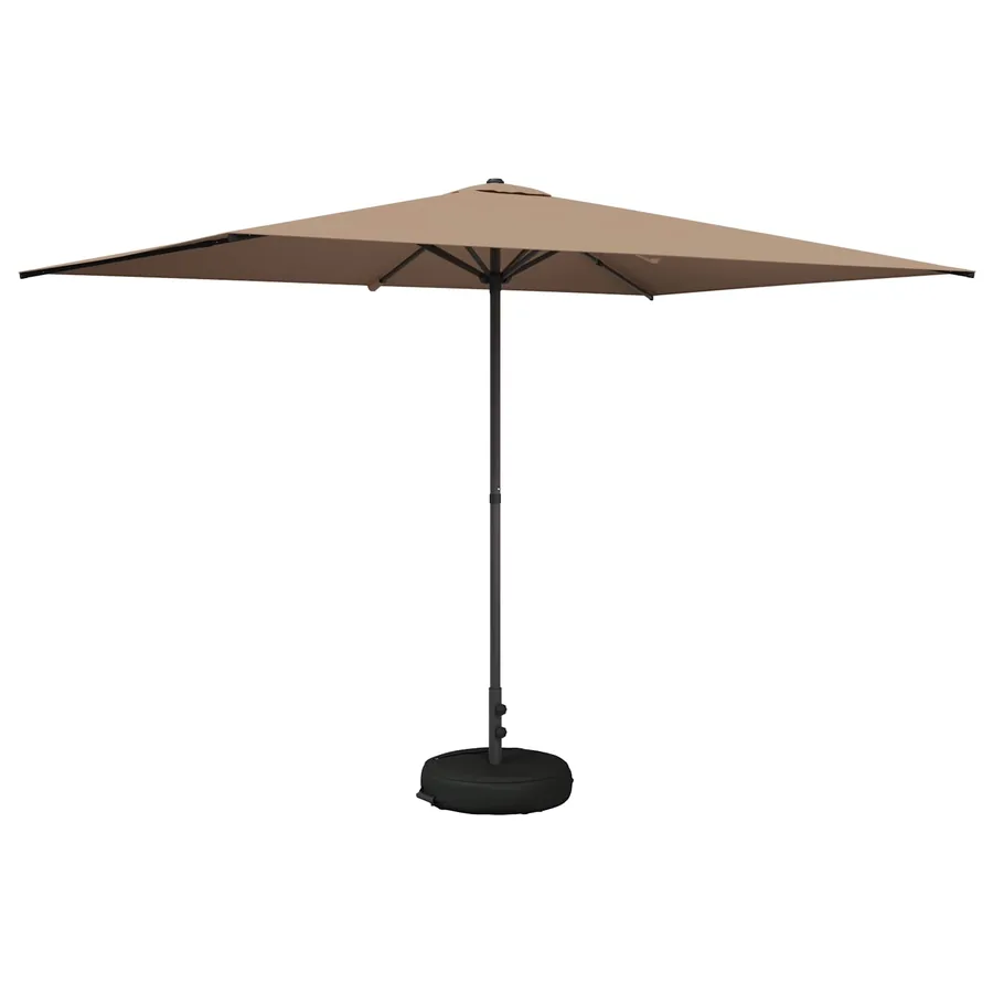 Parasol de jardin avec base 200 x 300 cm Polyester - 2