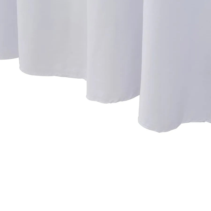 Nappes élastiques de table avec jupon 2 pcs 183x76x74cm Blanc - 5
