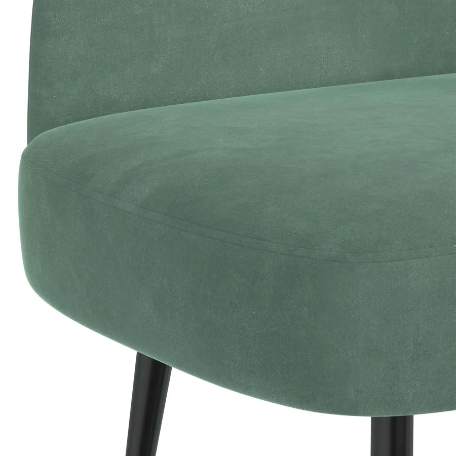 Banc rembourré avec dossier Vert marin 110 x 60 x 76 cm Velours - 5