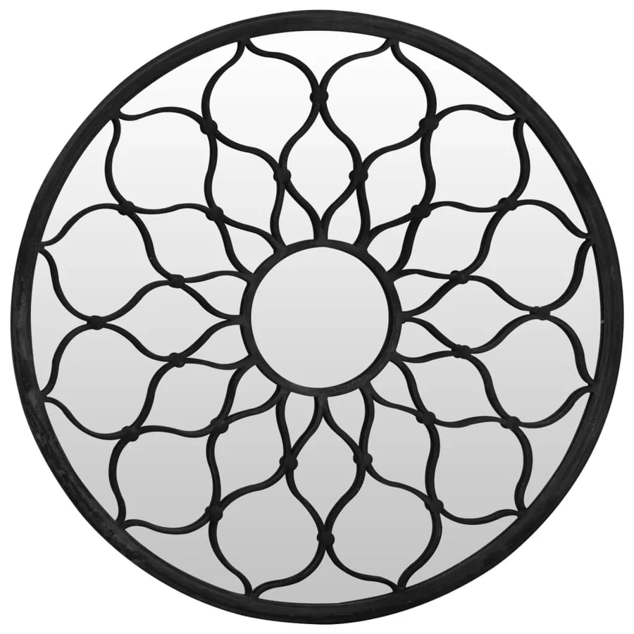 Miroir Noir 60x3 cm Fer pour utilisation à l'intérieur - 2